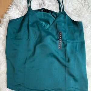 Teal Sleeveless Women's Top